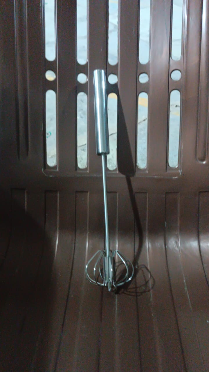 Medium Stainless Steel Egg Whisk, Hand Push Rotary Whisk Blender (1 Pc / 30 Cm) Medium Stainless Steel Egg Whisk, Hand Push Rotary Whisk Blender (1 Pc / 30 Cm)